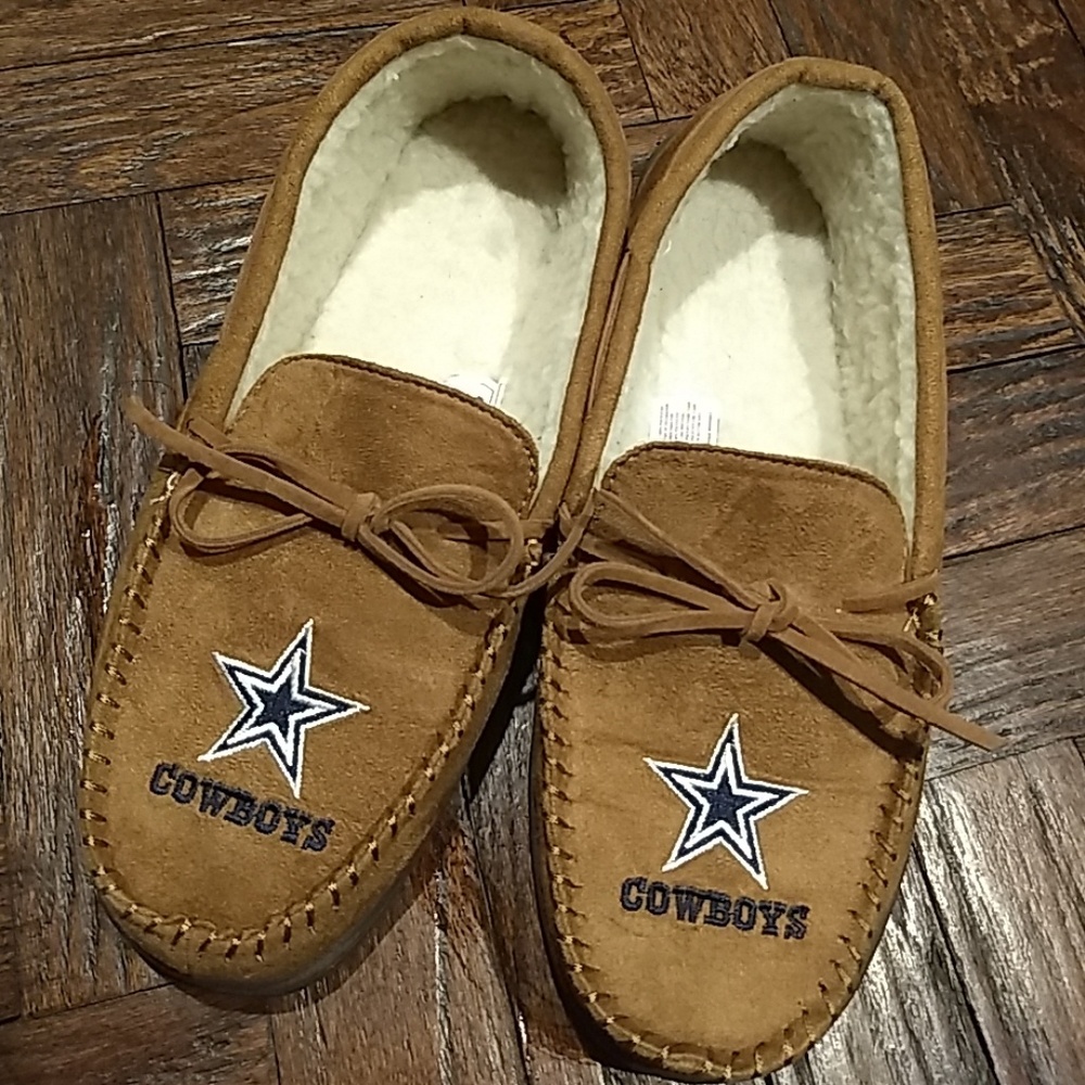 🔥FINALPRICE🔥MEN'S👞 Dallas Cowboys Moccasins Slippers - Picture 3 of 8